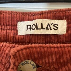 Rollas Terracotta Corduroy Trousers